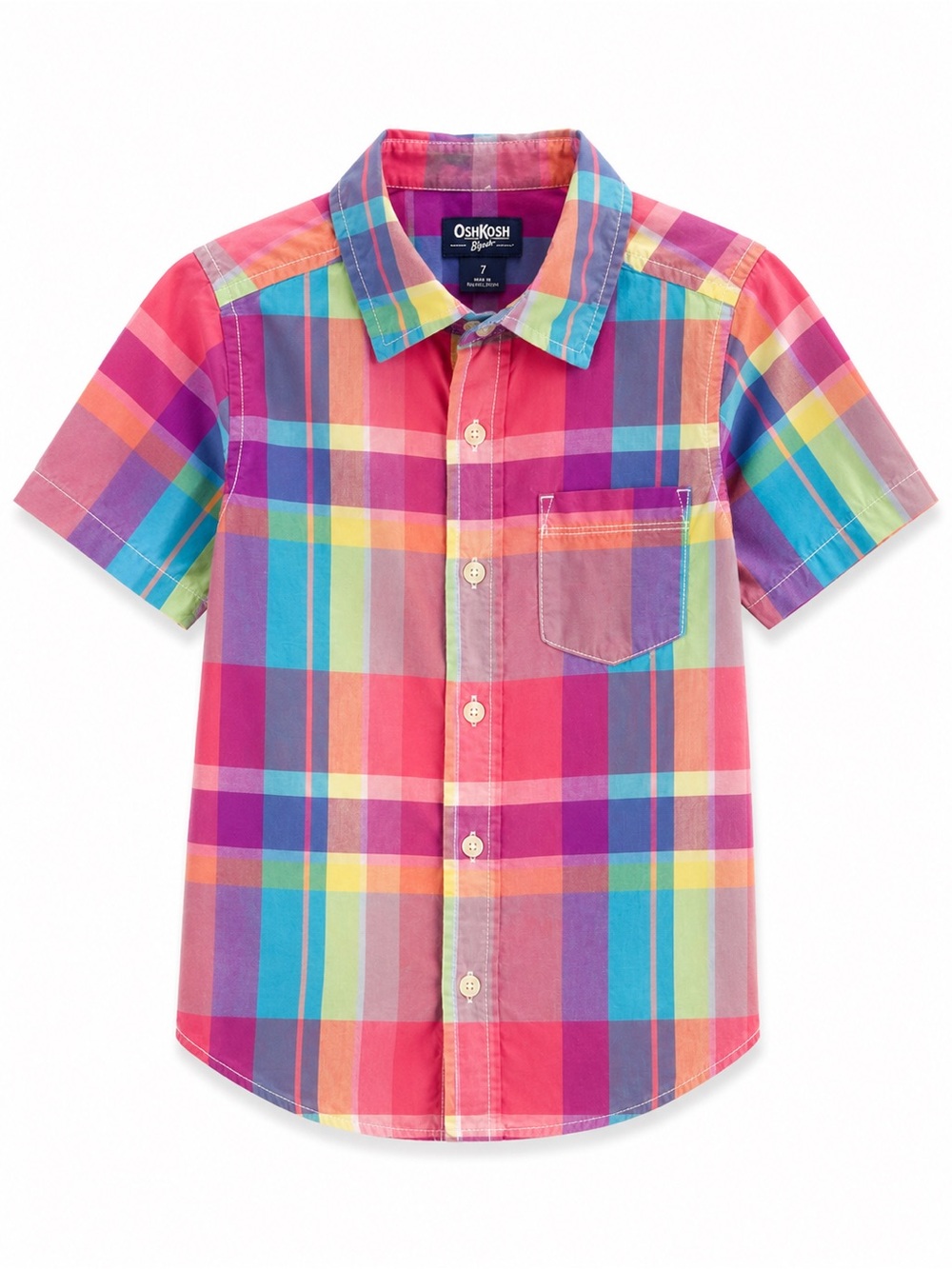 OshKosh B’gosh Short Sleeve Shirt, multicolor